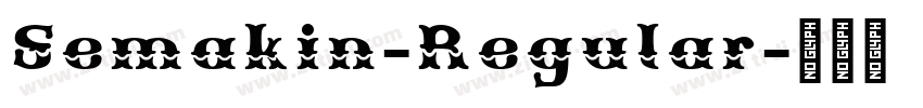 Semakin-Regular字体转换
