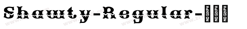 Shawty-Regular字体转换