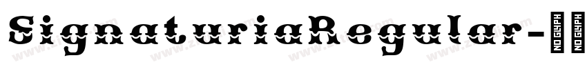 SignaturiaRegular字体转换