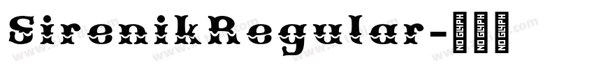 SirenikRegular字体转换