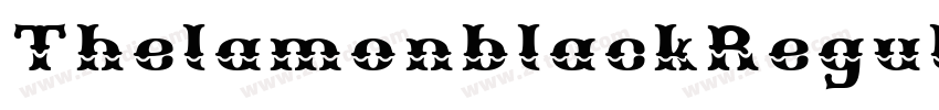 ThelamonblackRegular字体转换