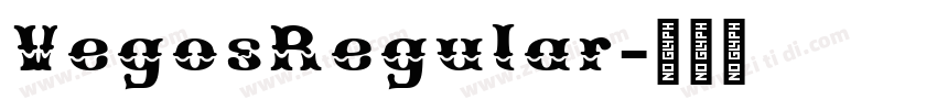 VegosRegular字体转换