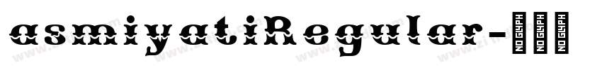 asmiyatiRegular字体转换