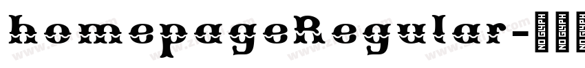 homepageRegular字体转换
