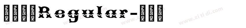 时尚粗黑Regular字体转换