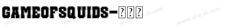 GameOfSquids字体转换