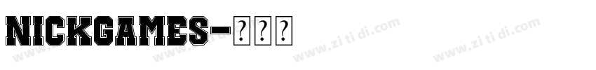 nickgames字体转换