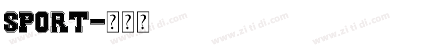sport字体转换