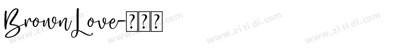 BrownLove字体转换