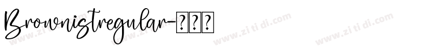 Brownistregular字体转换