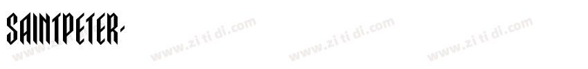 SaintPeter字体转换