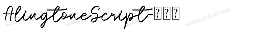 AlingtoneScript字体转换