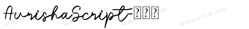 AurishaScript字体转换