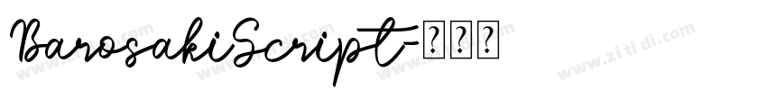 BarosakiScript字体转换