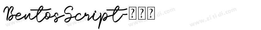 BentosScript字体转换