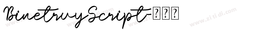 BinetruyScript字体转换