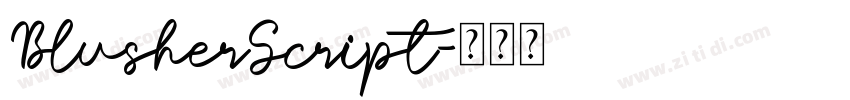 BlusherScript字体转换