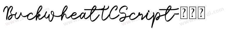 BuckwheatTCScript字体转换