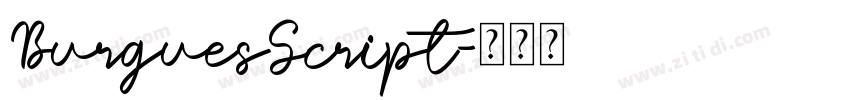 BurguesScript字体转换
