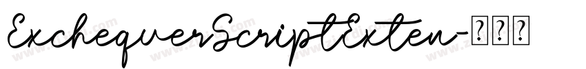 ExchequerScriptExten字体转换