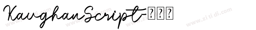 KaughanScript字体转换
