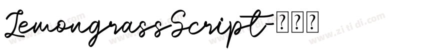 LemongrassScript字体转换 LemongrassScript字体转换