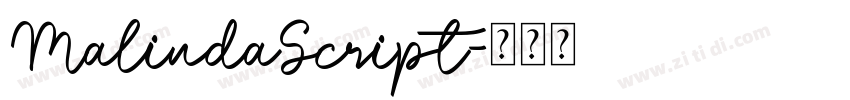 MalindaScript字体转换