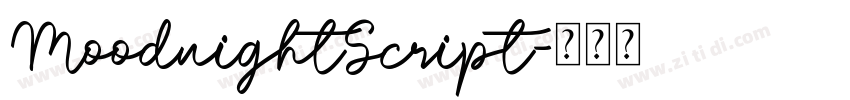 MoodnightScript字体转换