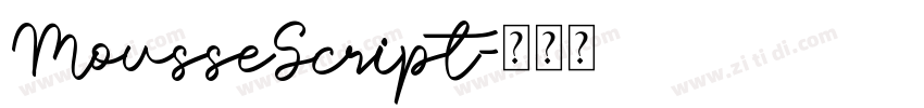 MousseScript字体转换