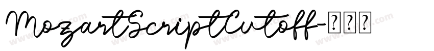 MozartScriptCutoff字体转换