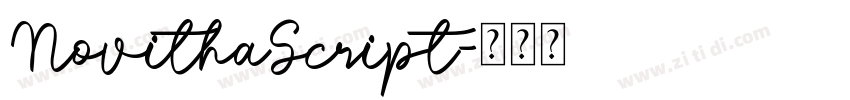 NovithaScript字体转换