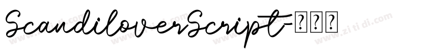 ScandiloverScript字体转换
