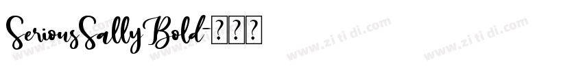 SeriousSallyBold字体转换