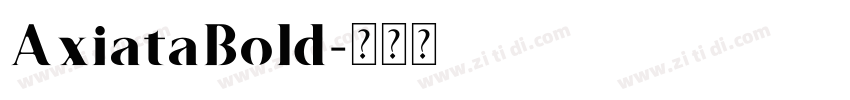 AxiataBold字体转换