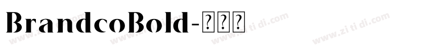 BrandcoBold字体转换