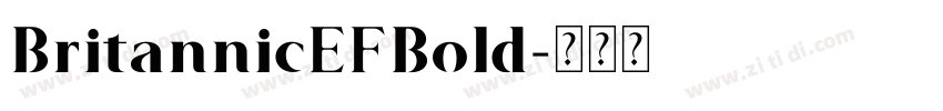 BritannicEFBold字体转换 BritannicEFBold字体转换