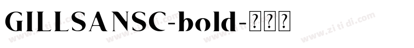 GILLSANSC-bold字体转换