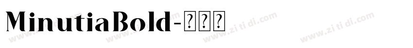 MinutiaBold字体转换