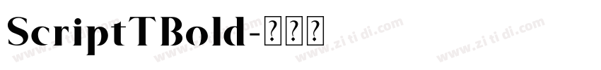 ScriptTBold字体转换