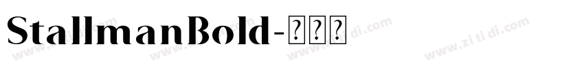 StallmanBold字体转换