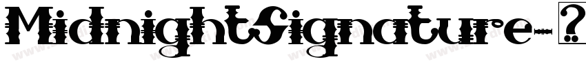 MidnightSignature字体转换