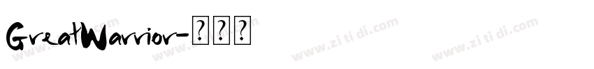 GreatWarrior字体转换