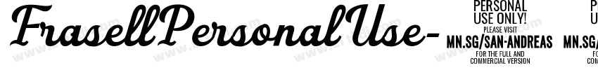 FrasellPersonalUse字体转换