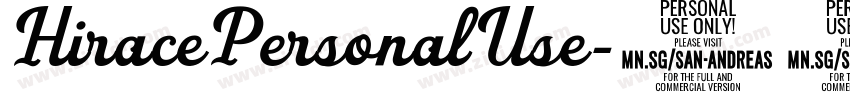 HiracePersonalUse字体转换