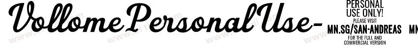VollomePersonalUse字体转换