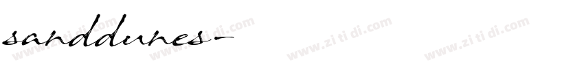sanddunes字体转换