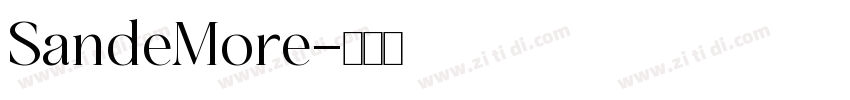 SandeMore字体转换