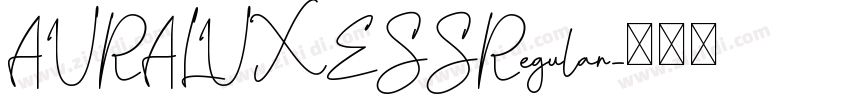 AURALUXESSRegular字体转换