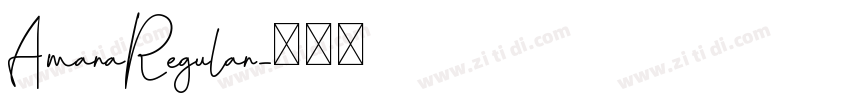 AmaraRegular字体转换
