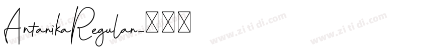 AntarikaRegular字体转换